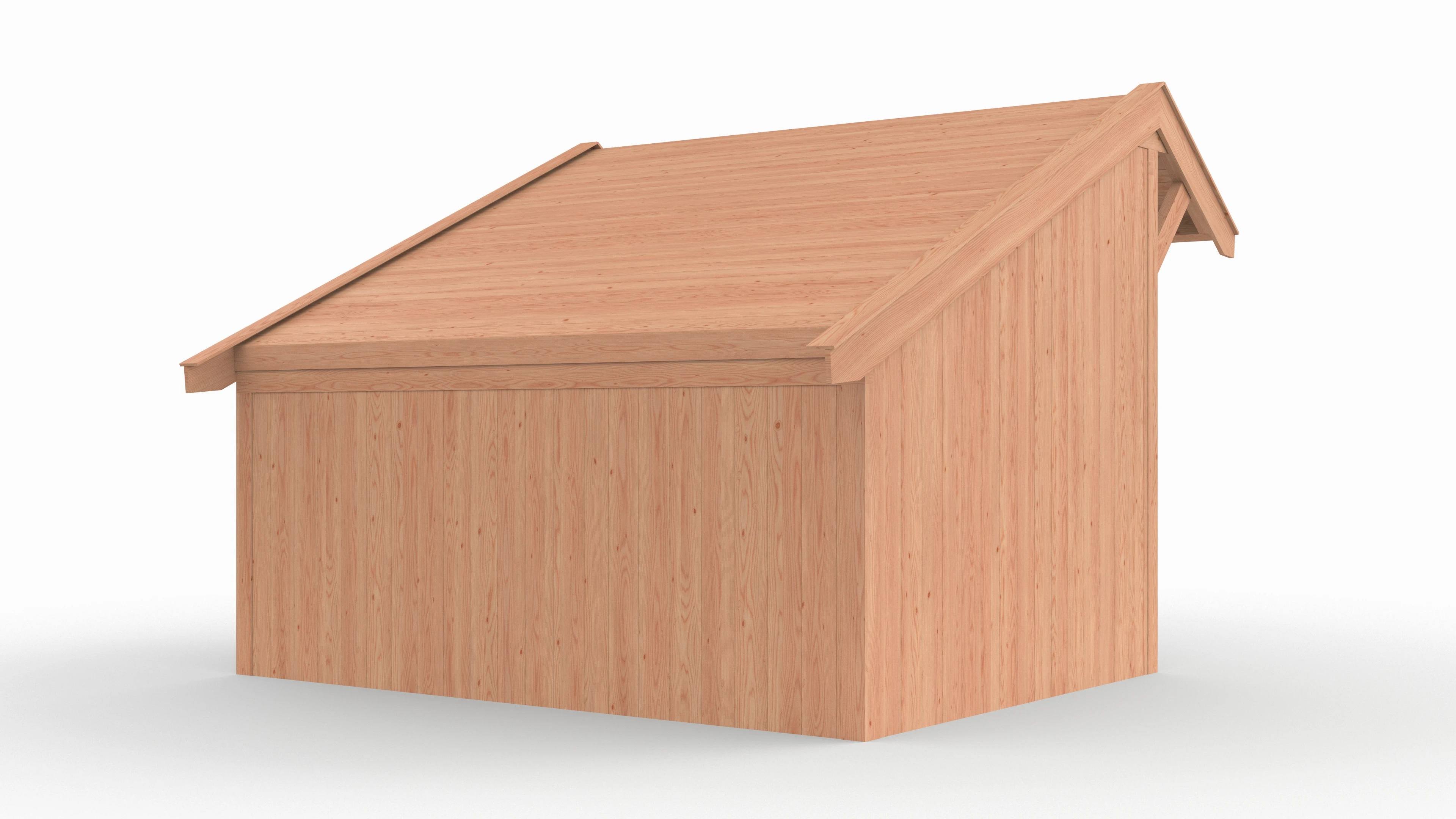 Douglas kapschuur, 400 x 300, met schuur en achterwand, Westwood Comfort - Afbeelding 6